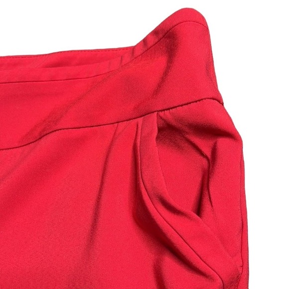 NEW YORK & Company Plus Size Stretch Cotton Ankle Skimming Tapered Leg Pants Red - Picture 3 of 7